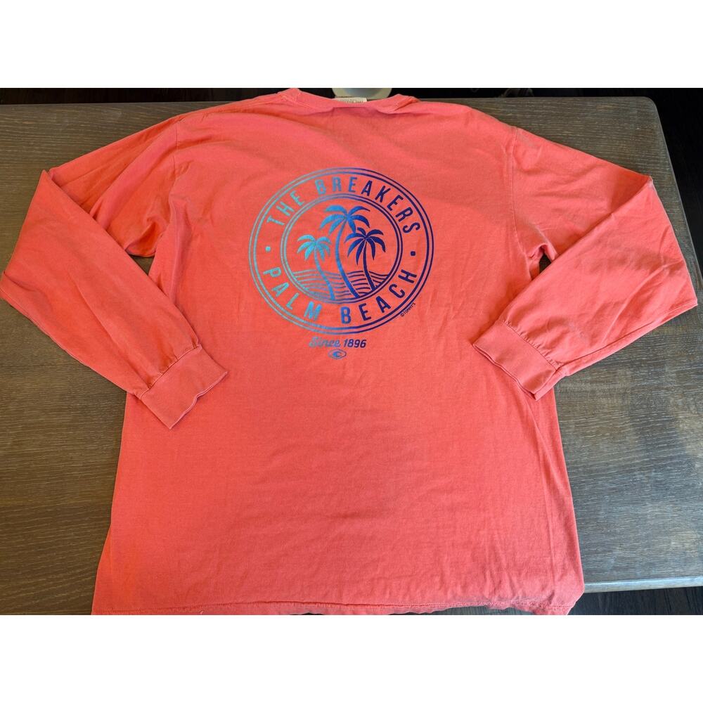 The Breakers Palm Beach Comfort Colors Long Sleeve Tee T-Shirt L